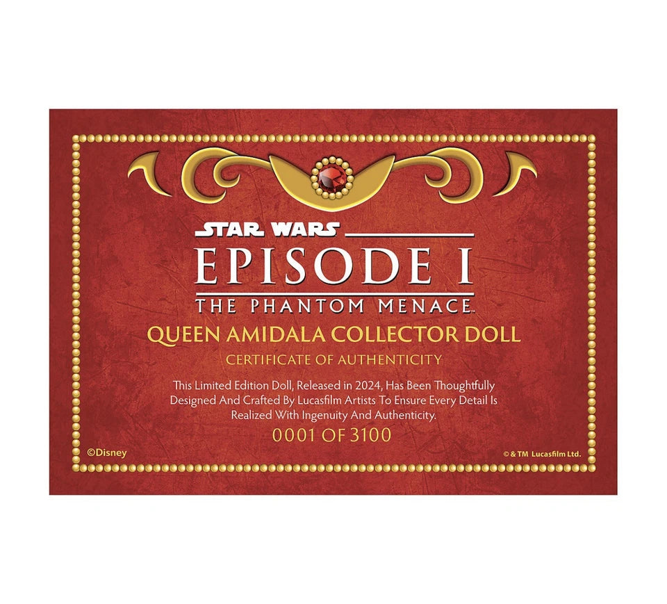 Disney Exclusive Queen Amidala Limited Edition Doll | Star Wars Collector’s Item