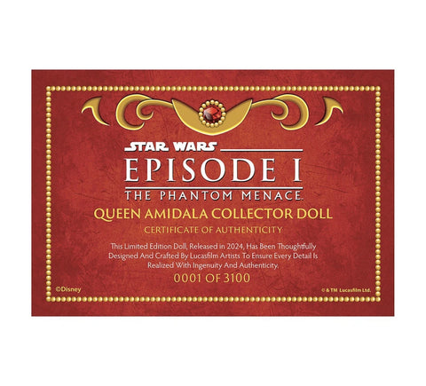 Disney Exclusive Queen Amidala Limited Edition Doll | Star Wars Collector’s Item